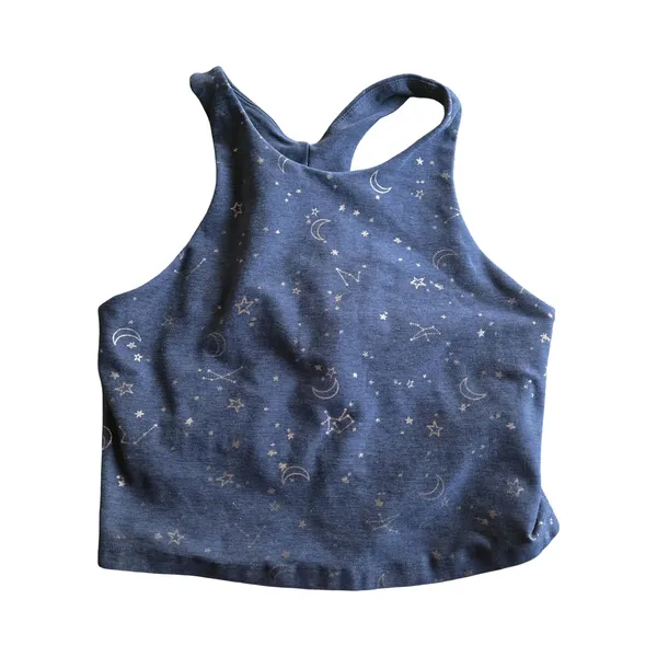 Beyond Yoga Cropped Tank in Nocturnal Navy/ Gunmetal Constellations Size: S - Image 2