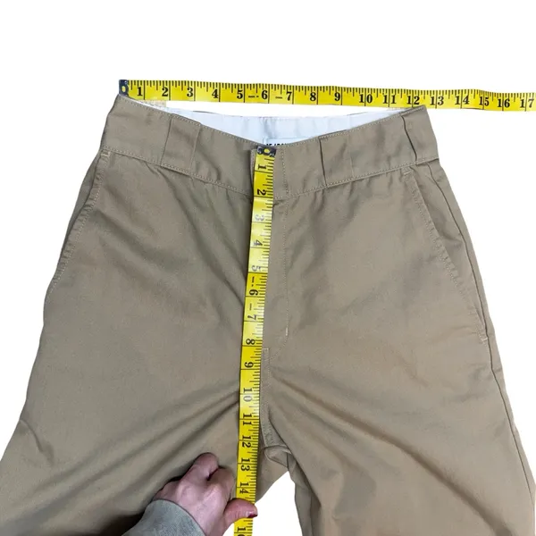 RE/DONE IDGAF High Rise Trouser in Khaki Revolve Made in USA Wide Leg Size 25 - Image 12