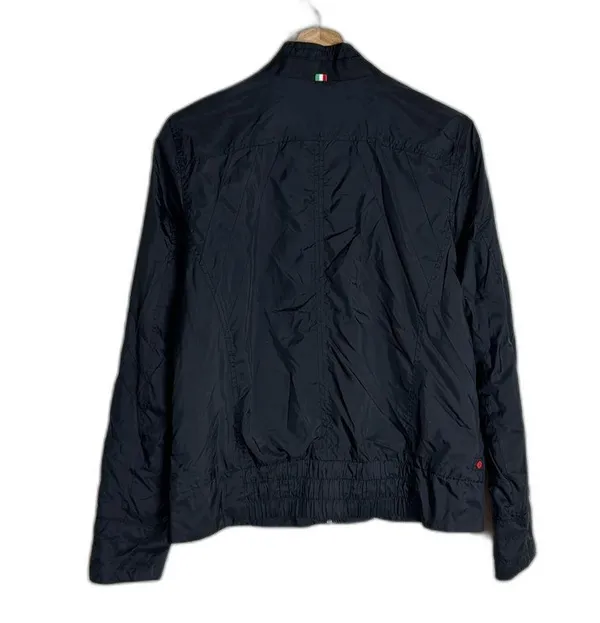 Ferrari black windbreaker style puma zip up car jacket size small nylon cars - Image 10