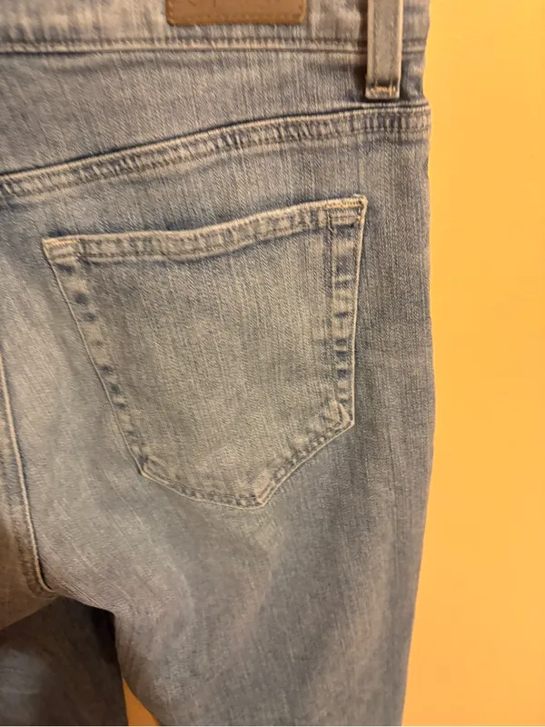 AG Adriano Goldschmeid Saige High Rise Wide Leg Raw Hem Jeans - Image 8