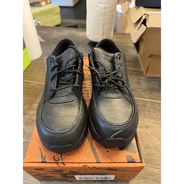 NEW RED‎ WING WORX Composite TOE SHOES SIZE 5.5 M Black - Image 4
