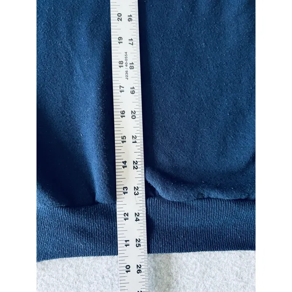 Vintage 1990s Blue Crewneck Sweatshirt Happiness Is Grandma's House Lrg Granny - Image 9