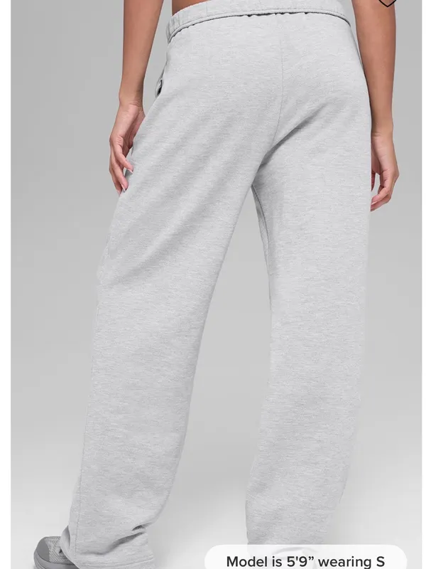 Alo Accolade Athletic Heather Grey Sweatpant - Small- NWT - Image 3