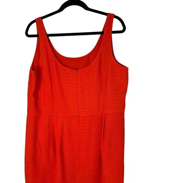 Ann Taylor NWT Women's Orange‎ Mini Dress Size 16 - Image 6