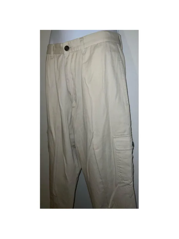 Women's VTG Cargo Pants Beige 6 Casual Khaki - Image 6