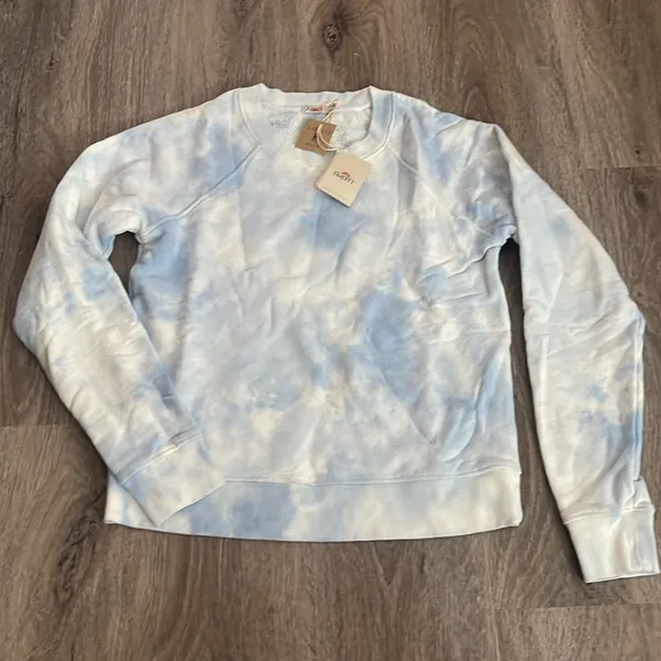 Faherty Bells Tie Dye Crewneck Sweatshirt Size Extra Small - Image 4