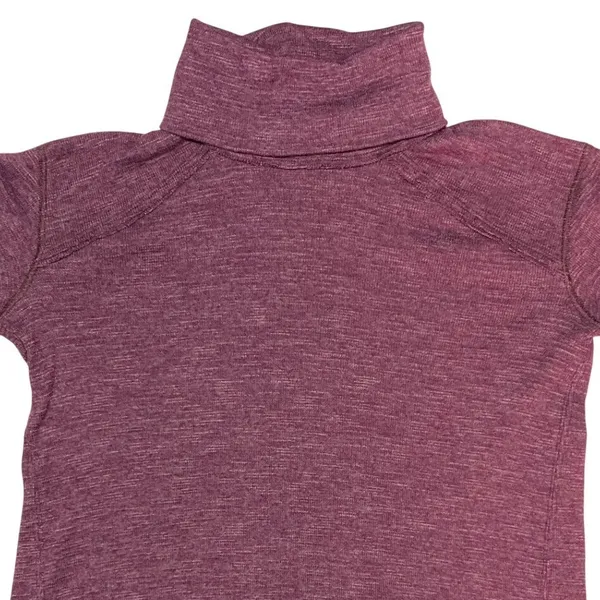 We The Free Free People Split Back Turtleneck High Low Top‎ Purple XS - Image 7