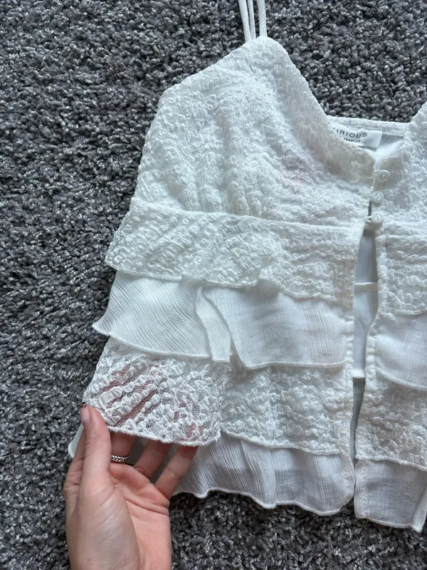 White lace tank top - Image 3