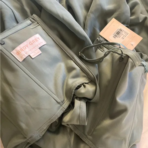 Birdy Grey Green Jumpsuit Wide-Leg High-Waisted - Image 7