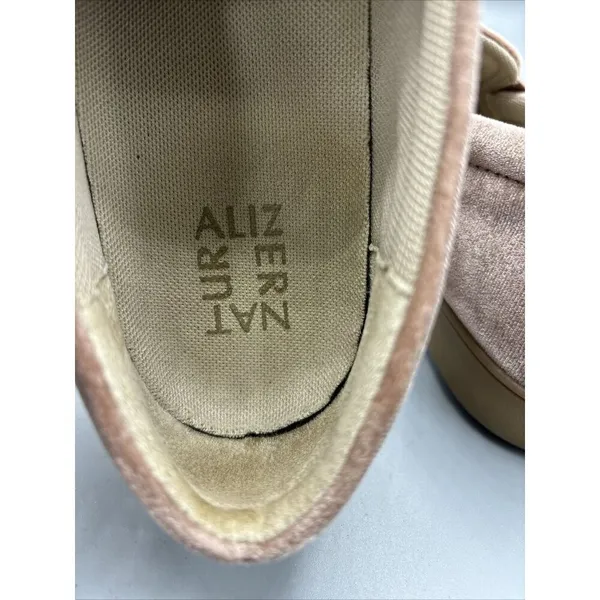 Naturalizer Payson 2 Dusty‎ Rose Slip On Velvet Women's Loafers 9 Casual Comfort - Image 7