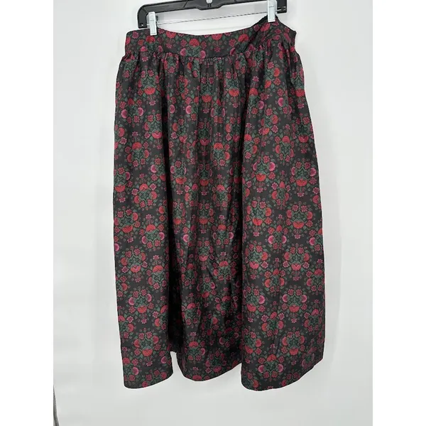On 34th XXL Women's Taffeta Midi Skirt Macy's Floral‎ Formal Party Cottagecore - Image 2