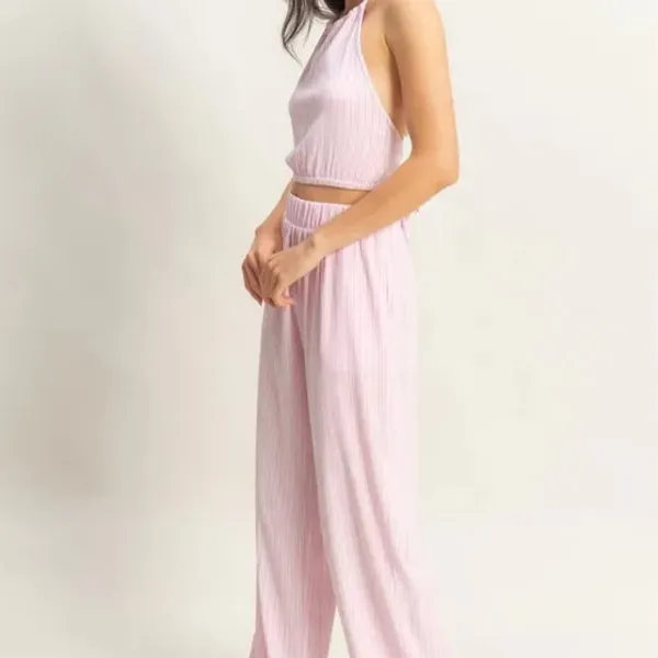 ✨NWT‎ HYFVE Striped Halter Neck Top and Pants Set - Image 2