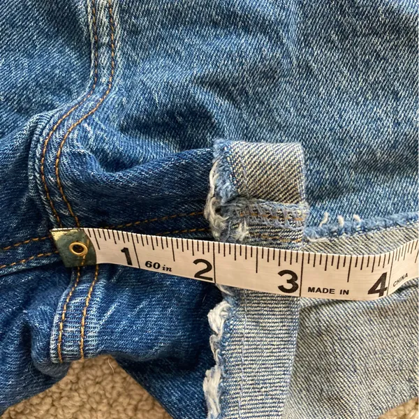 Abercrombie & Fitch The Mom Short High Rise Curve Love Cuffed Jean Size 14 VEUC - Image 7