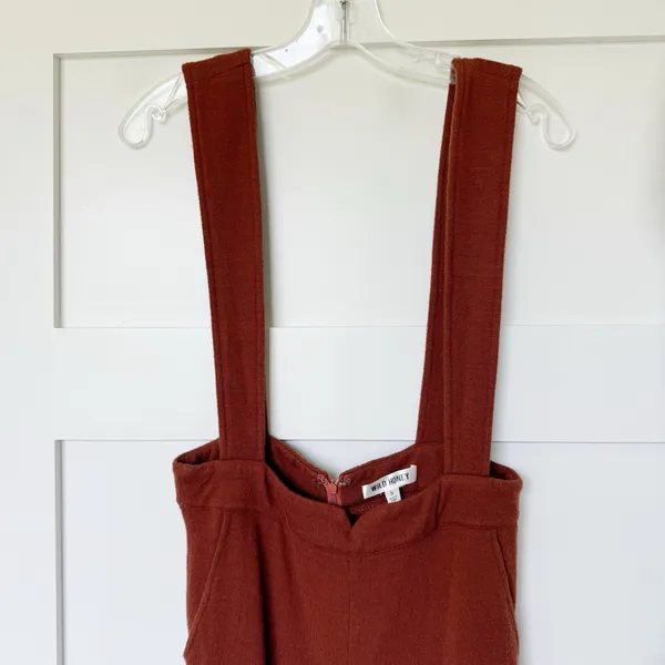 Wild Honey Rust Overall Jumpsuit - Image 3