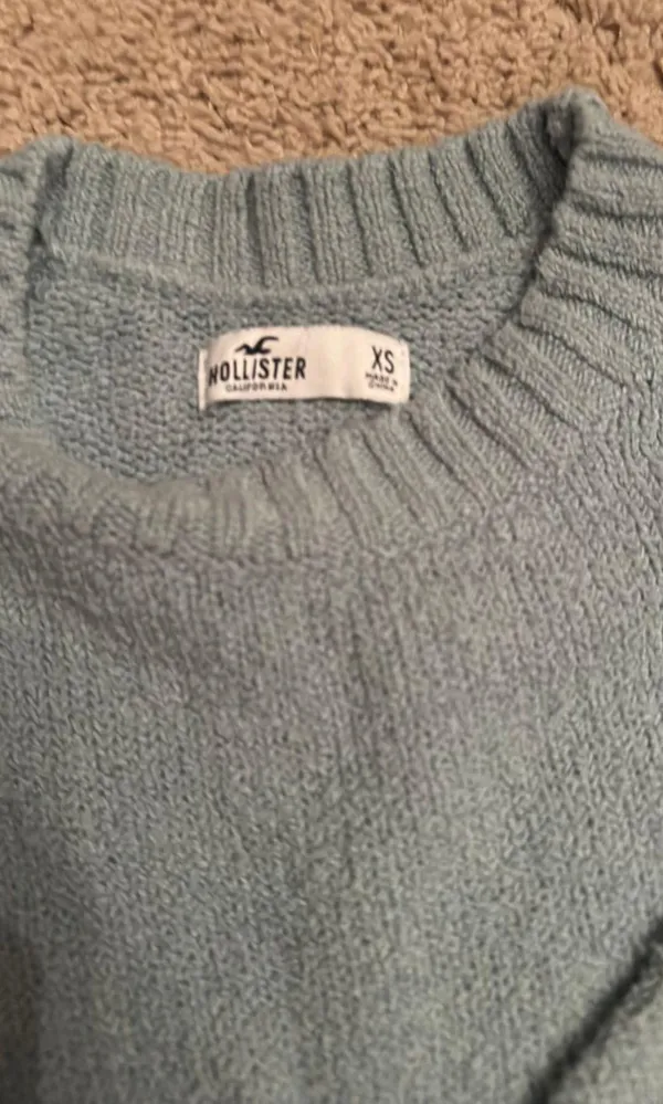 Hollister Blue Cable Knit Sweater - Image 2