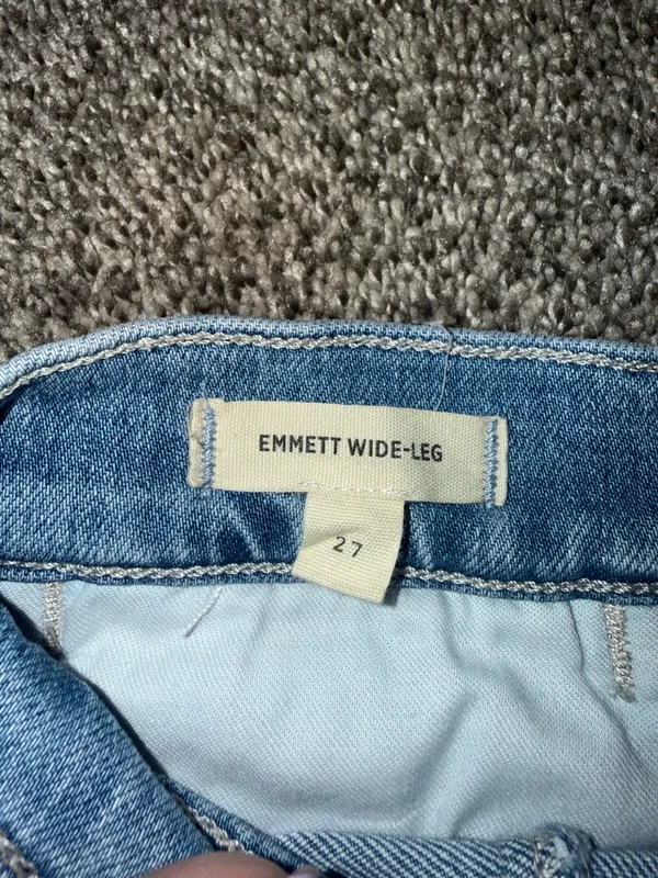 Madewell Emmett Wide-Leg Size 27 Light Wash Denim Jeans - Image 5
