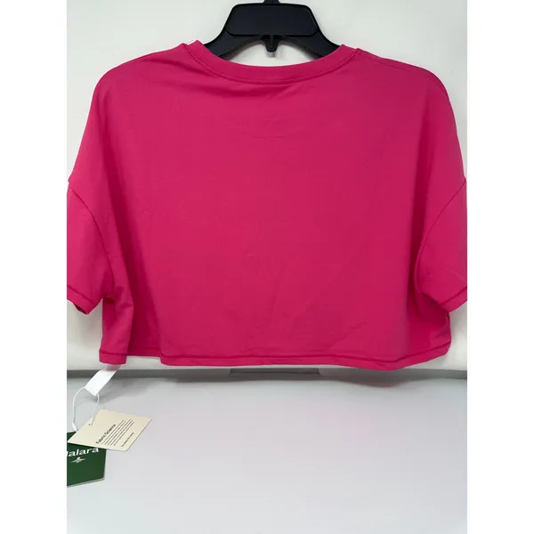 Brand New Halara Women's M Short Sleeve Cropped Loose Dance Sports Top Pink - Image 5