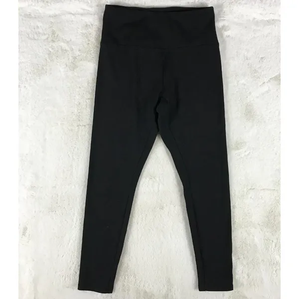 THREE DOTS Tummy Control Black Cotton Crop Leggings SMALL - Image 5