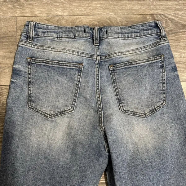 Eunina Women Tyler Super High Rise Mom‎ Ankle Denim Jeans Size 13 Cotton Blend - Image 7