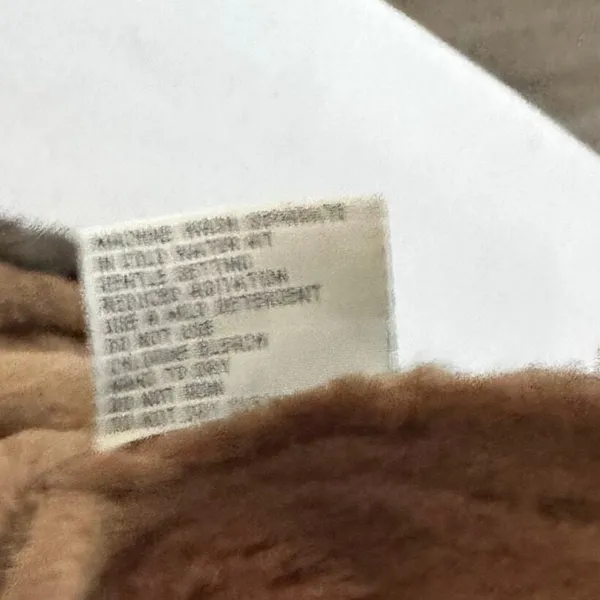 Vintage Fitz-Wright Brown Suede Leather Faux Shearling Lined Overcoat Sz Medium‎ - Image 10