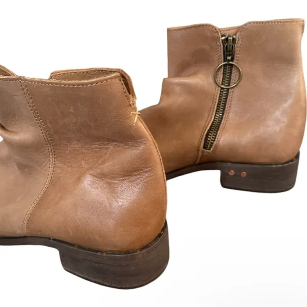 beek Quail‎ Leather Ankle Boots 6.5 Brown Tan - Image 5