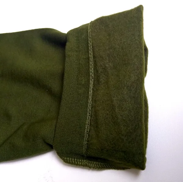 F&F Fleece Warmer High-Waist Olive Green Full Length Leggings - Image 5
