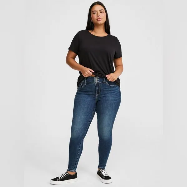 Torrid Super Soft Denim Jeggings Plus Size 18 Tall - Image 2