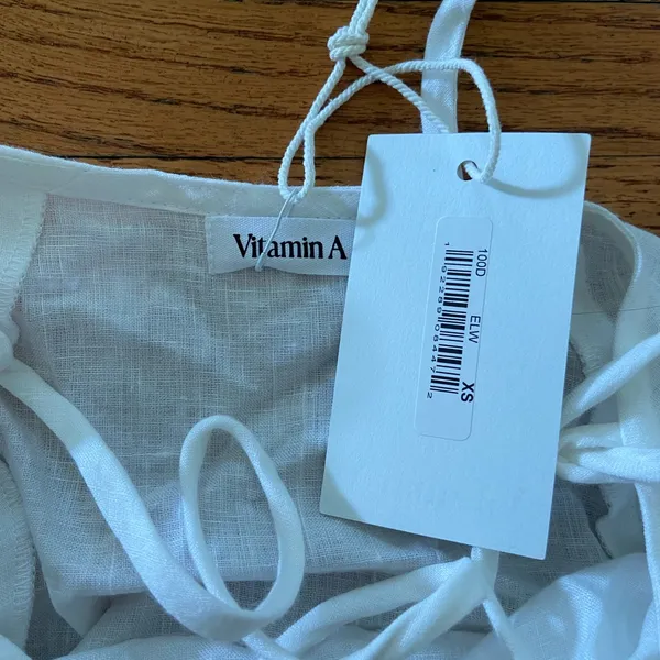 Vitamin A White Linen Dress - Image 2