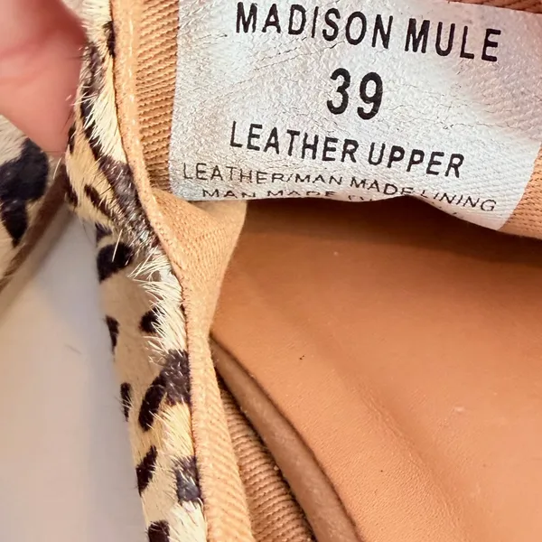 Rollie Derby Mule in Camel Leopard Size 8‎ or 39 Brown - Image 8