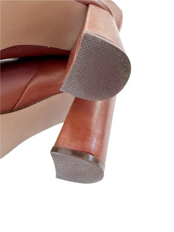 Steve Madden Leather Bixby Tall Boot in Cognac Size 6 - Image 9