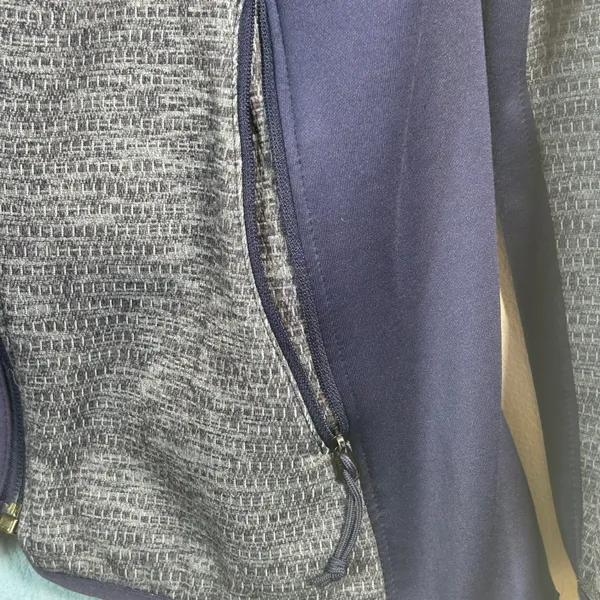 The North Face Women's Asymmetrical Full Zip Fleece Jacket‎ Blue Heather Size M - Image 5