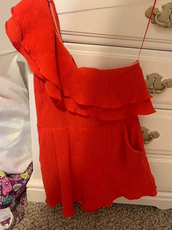 Listicle Red Romper - Image 2