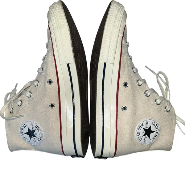 Converse Chuck 70 Vintage Canvas‎ Shoes High Sneakers Parchment 162053C Size 7.5 - Image 6