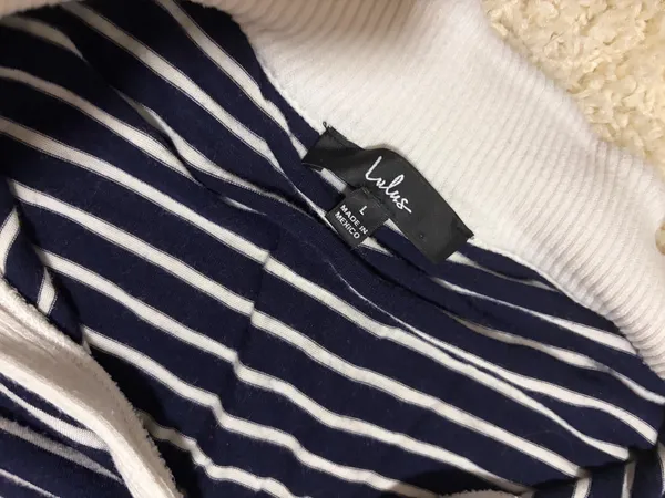 Lulus Striped Crop Top - Image 2