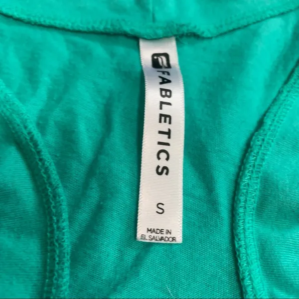 Fabletics Athletic Teal Tank Top; size Small - Image 2