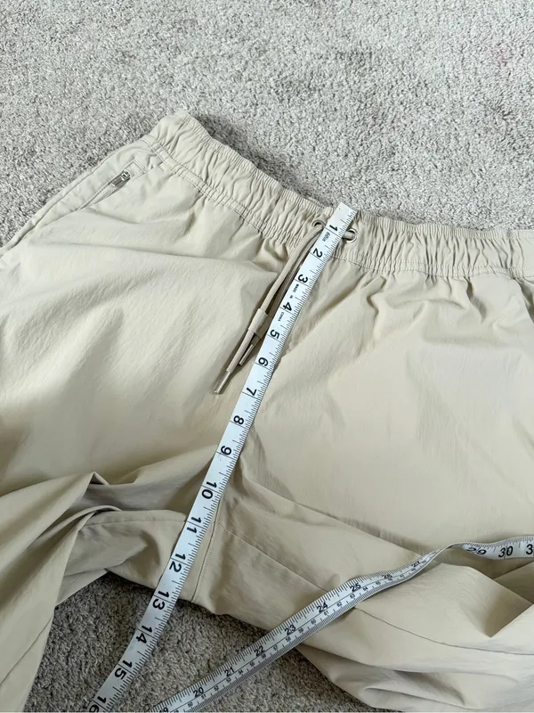 Athleta Women’s Midday Mid Rise Crop Poplin Pants Lightweight UPF 40+ in Ecru S - Image 11