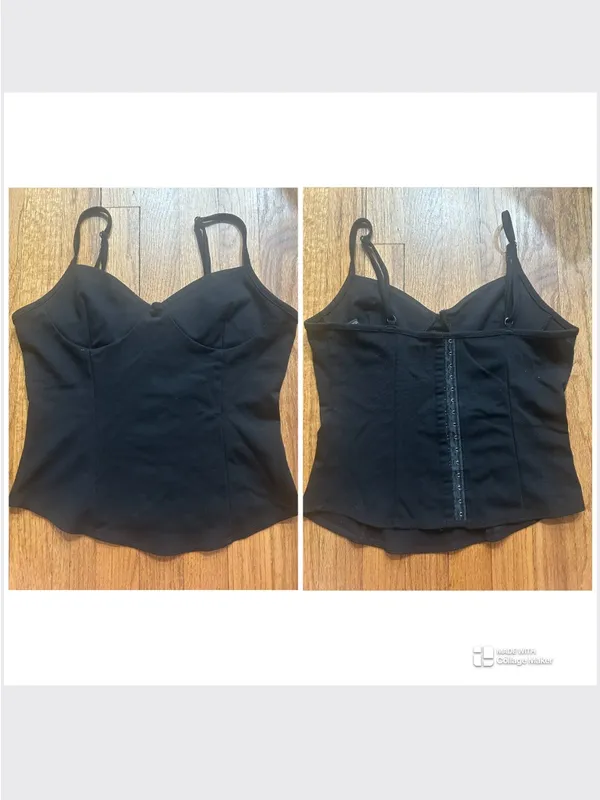 Forever 21 Black Tagged Top size Large - Image 2