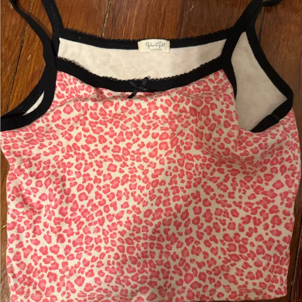 Pink Leopard Print Tank Top - Image 2