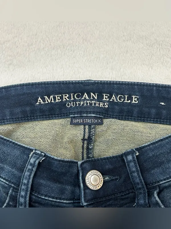 American Eagle Super Stretch X Low-Rise Dark Blue Jegging Jeans Women’s 27x30 - Image 8