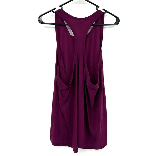 Athleta Size XL Racer Back‎ Tank Top Purple Athletic Athleisure Shirt Blouse - Image 2