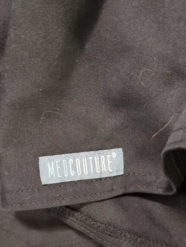 Med Couture Touch Black Scrub Top Size Large - Image 3