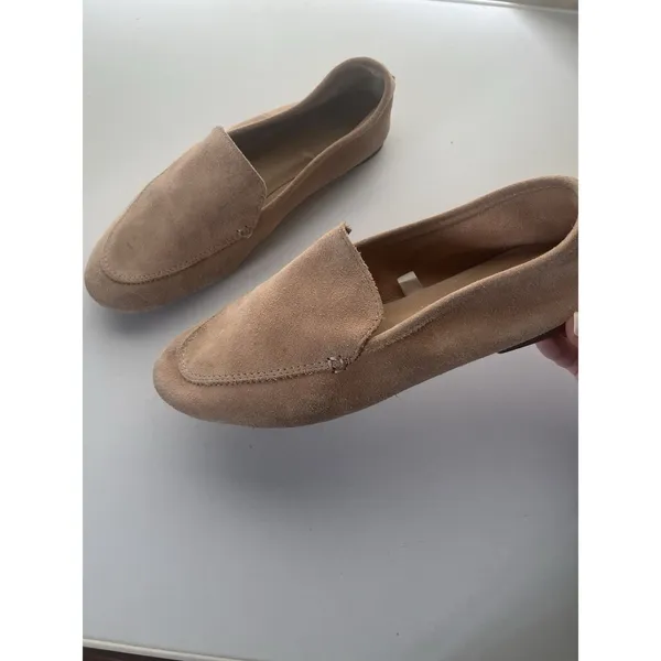 A New Day Blush Blush Pink Suede Leather Loafers Size 7.5 - Image 4