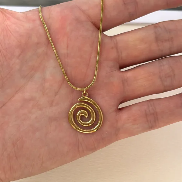 Swirl Pendant Necklace for Women - Image 4