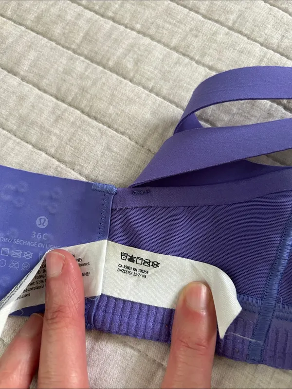 Lululemon AirSupport Bra *High Support, 36C
Charged Indigo / Lavender - Image 9