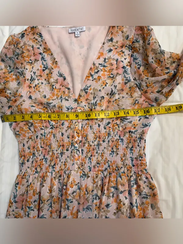 Patrons of Peace Floral Maxi Dress in Pink and Orange - Image 6