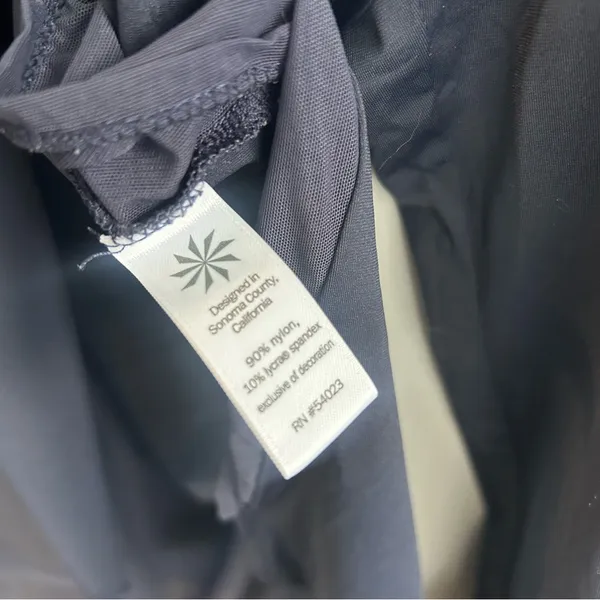 Athleta Smokey Blue Long Sleeve Pullover Athletic High-Lo Nylon Top Size Large - Image 10
