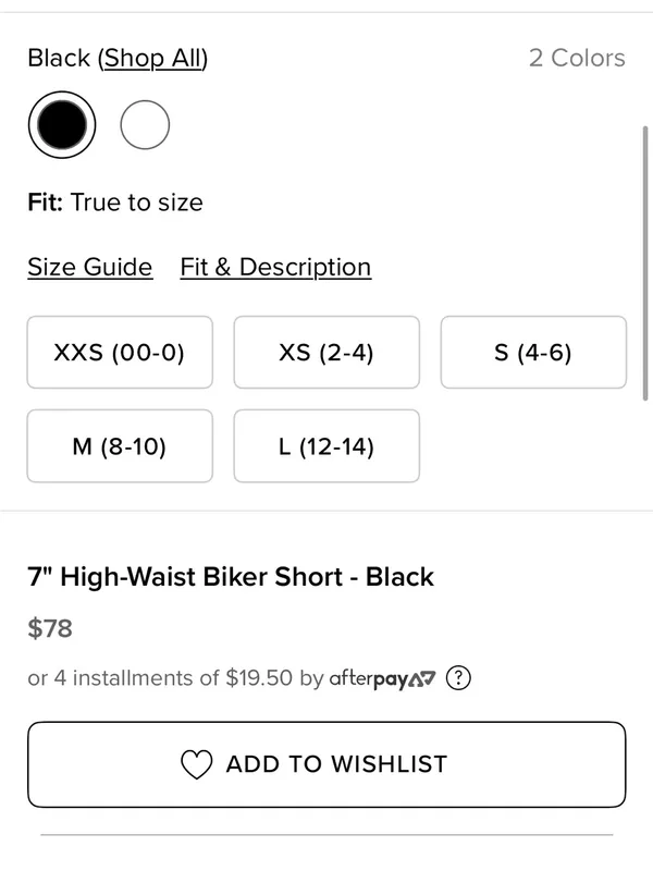ALO High-Waist Biker Short - Black 7” - Image 4