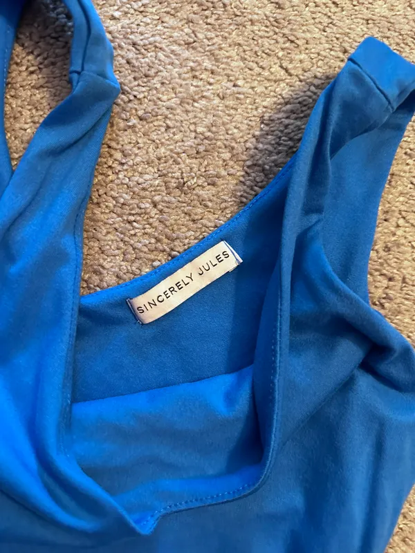 Sincerely Jules Blue Crop Top - Image 2