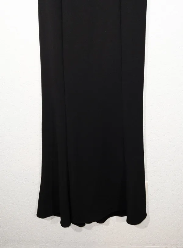 Show Me Your Mumu NWT Black Belinda Stretch Crepe Gown Size Small - Image 4