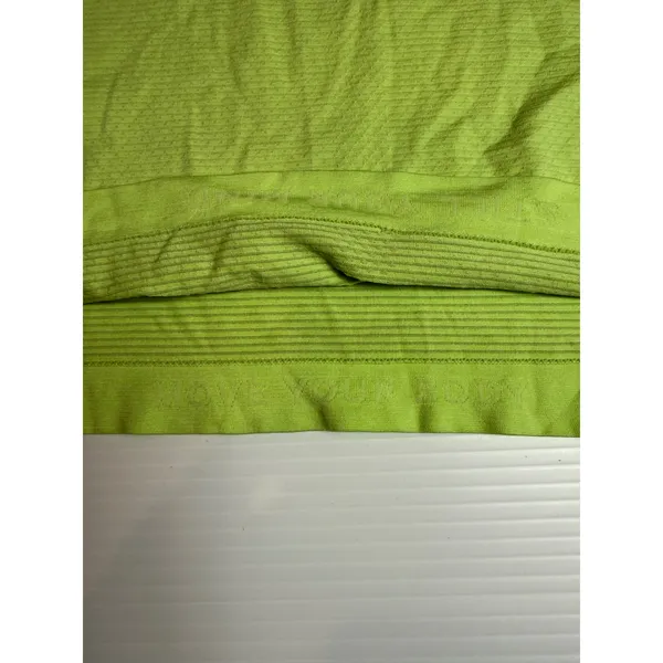Lululemon‎ Racerback Tank Top Built In Bra Chartreuse Yellow Green Activewear 14 - Image 5